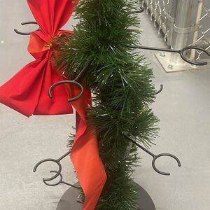 Festive Green Martini Holder Holiday Tree